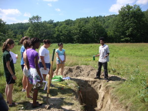 Studying soils at Dartmouth College